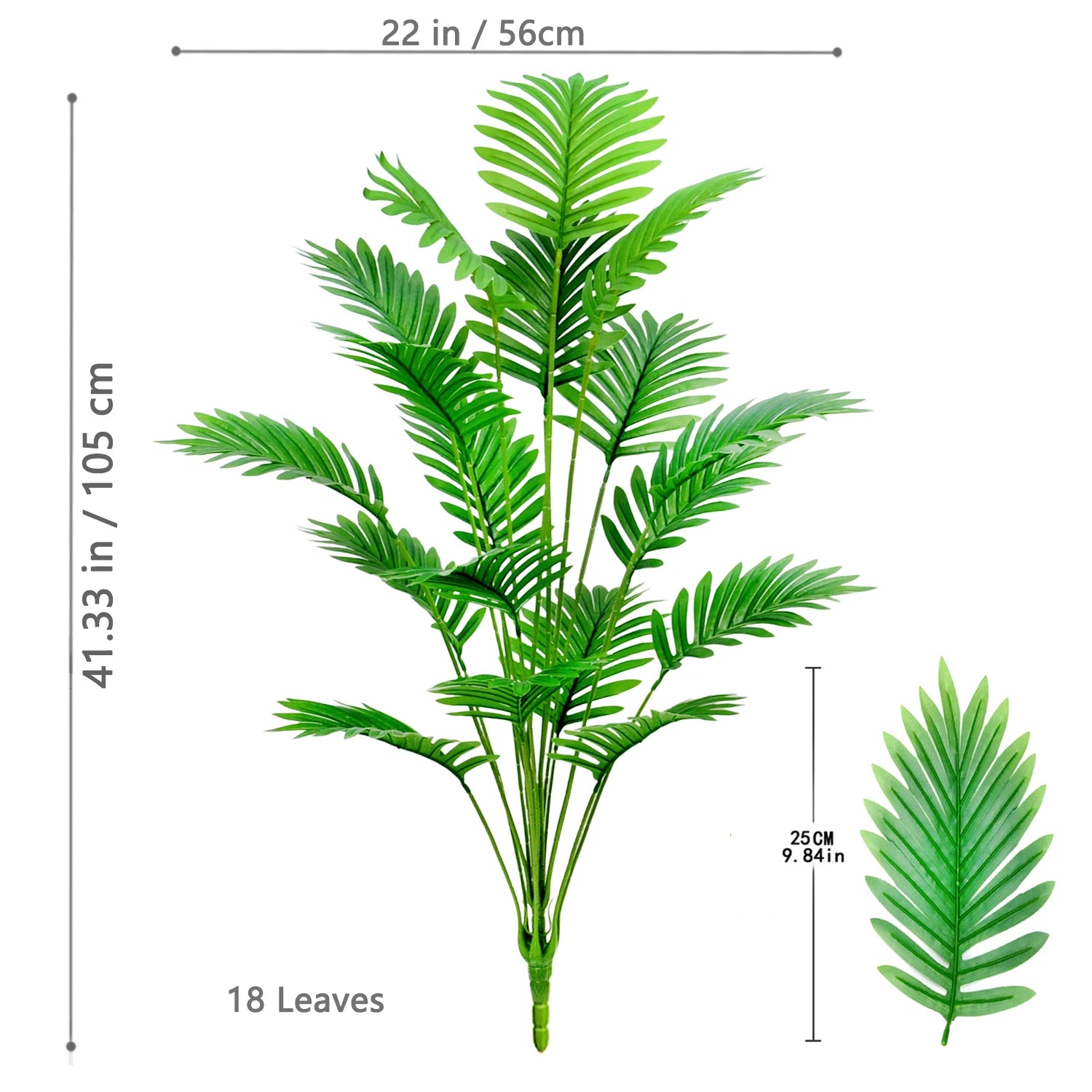 Large Artificial Palm Tree Tropical Fake Plant