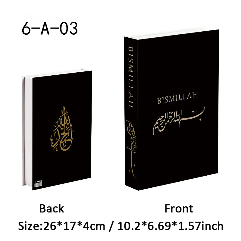Islamic Mosque Luxury Fake Book Storage Box