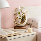 Elegant Flower Curve Design Acrylic Desktop Decoration