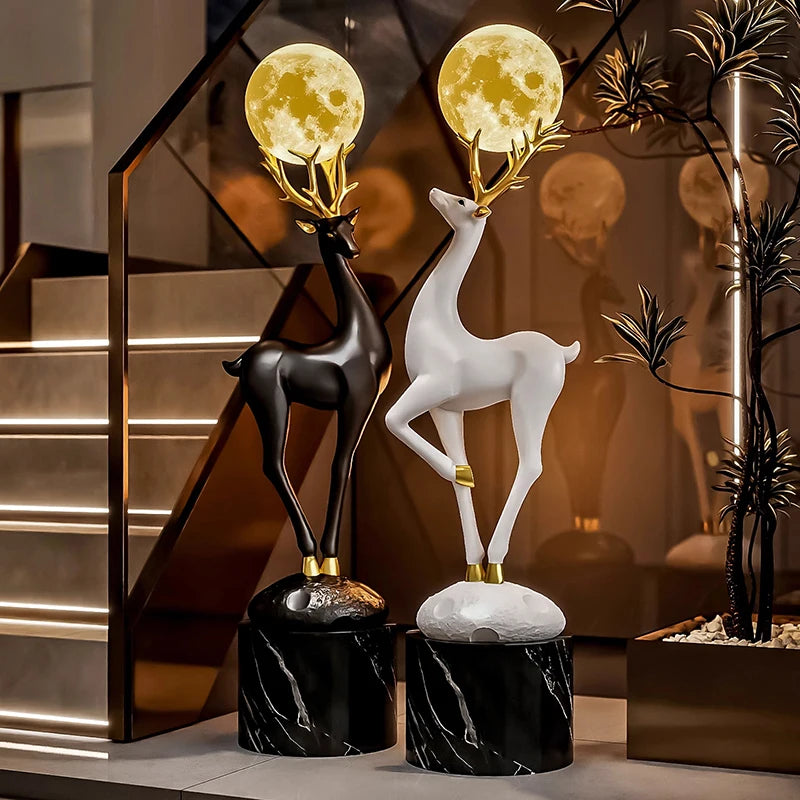 Home Decor Luminous Deer Statue