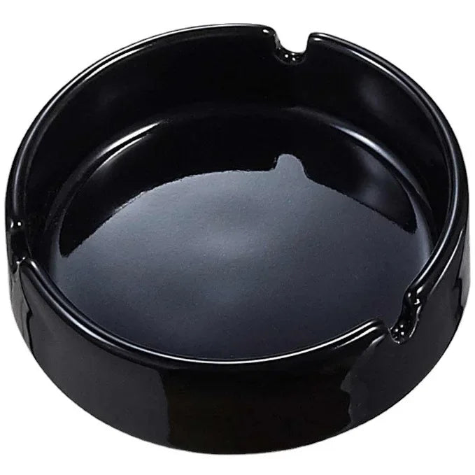 Unique Black Eight Ceramic Ashtray