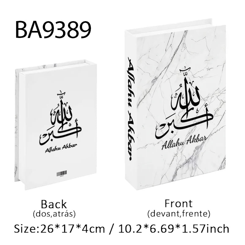 Islamic Kaaba Mosque Luxe Fake Book Storage Box