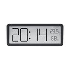 LCD Screen Digital Wall Clock Time Temperature Humidity Time Display