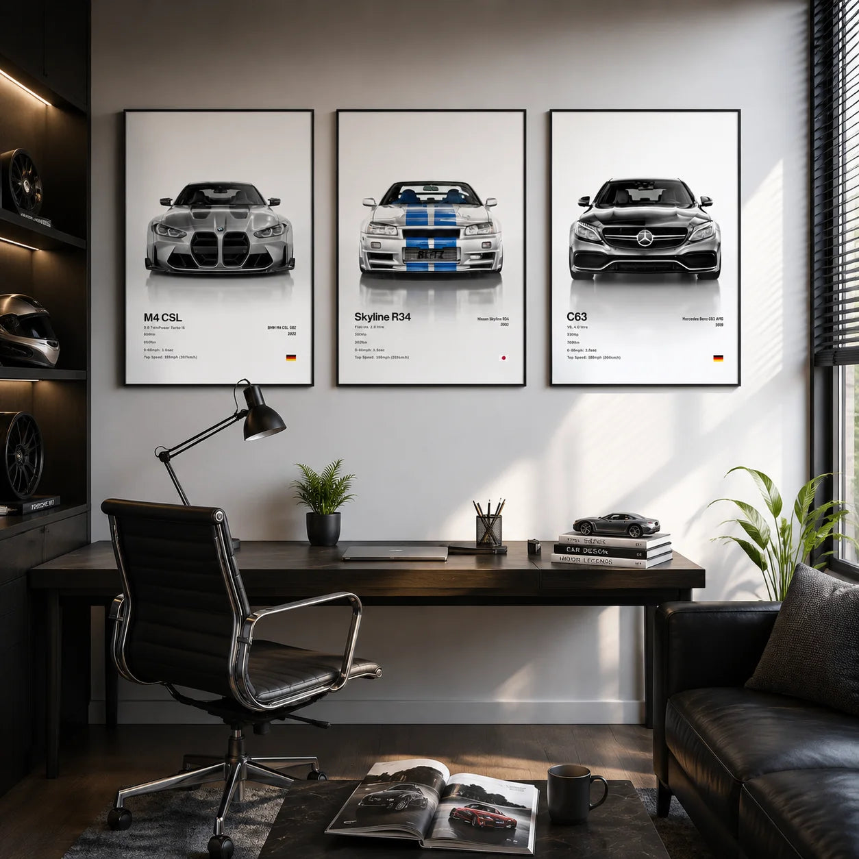 Minimalist Hyper Car Poster - E60 M5 CS M3 G800 911 GT3RSports Car Supercar Canvas