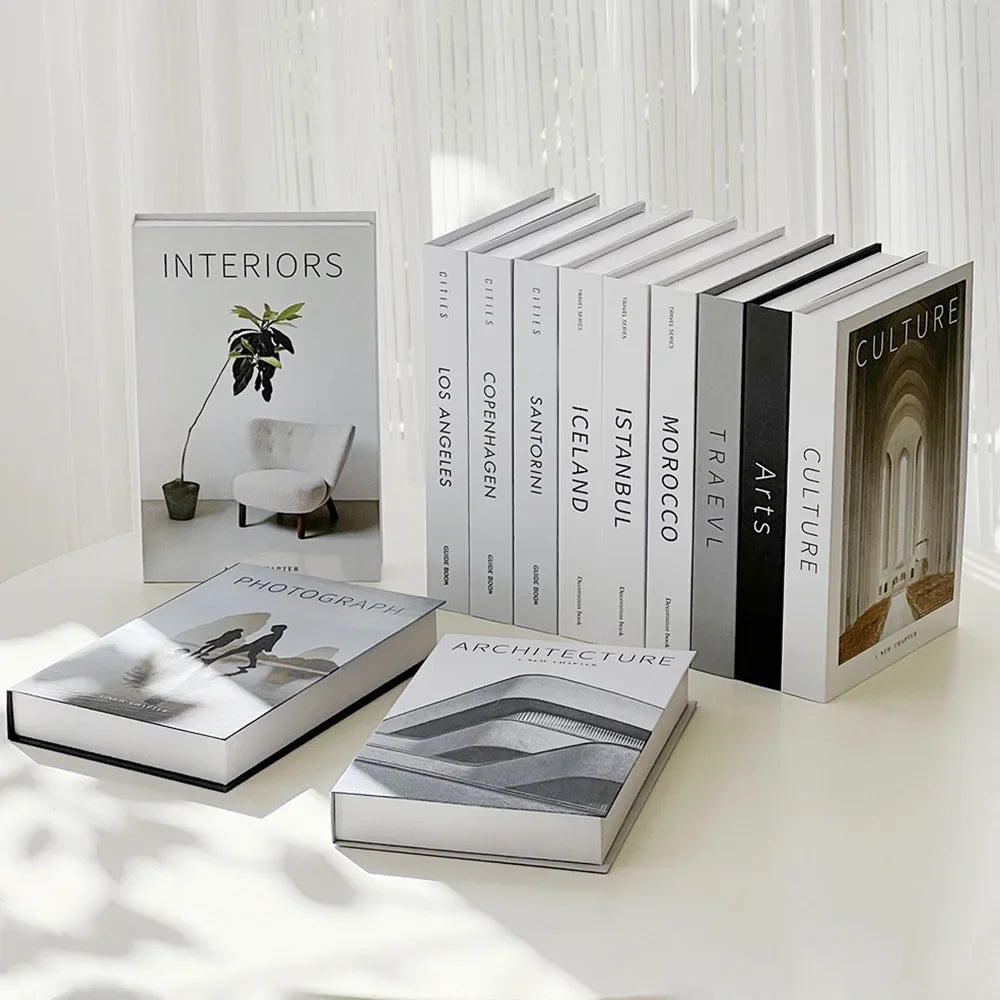 Minimalist Modern Decorative Fake Books