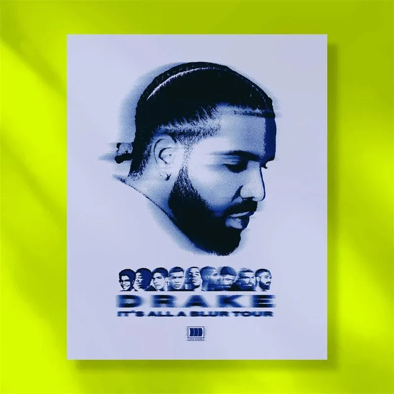 Black and White Drake Concert Cover Poster