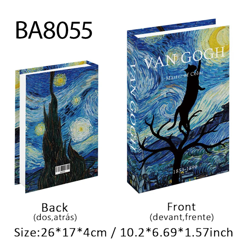 Fashion Paris Milan Luxe Fake book Decorative Books Storage Box