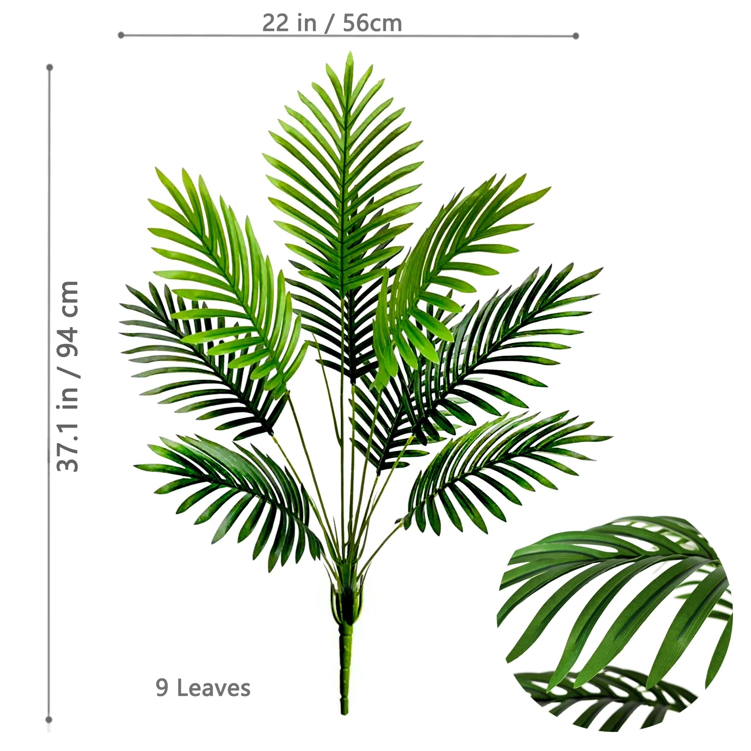 Large Artificial Palm Tree Tropical Fake Plant