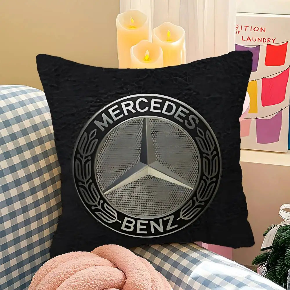 M-Mercedes-Ben-zs Logo Pillow Cover