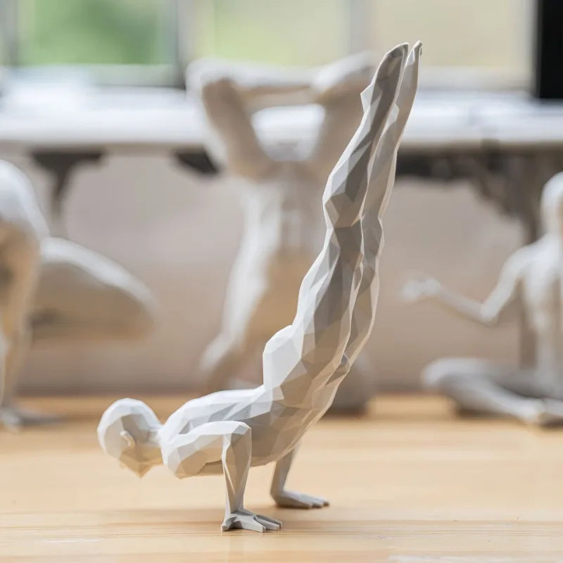 Yoga Man Figurine - Minimalist Home Decor Statue