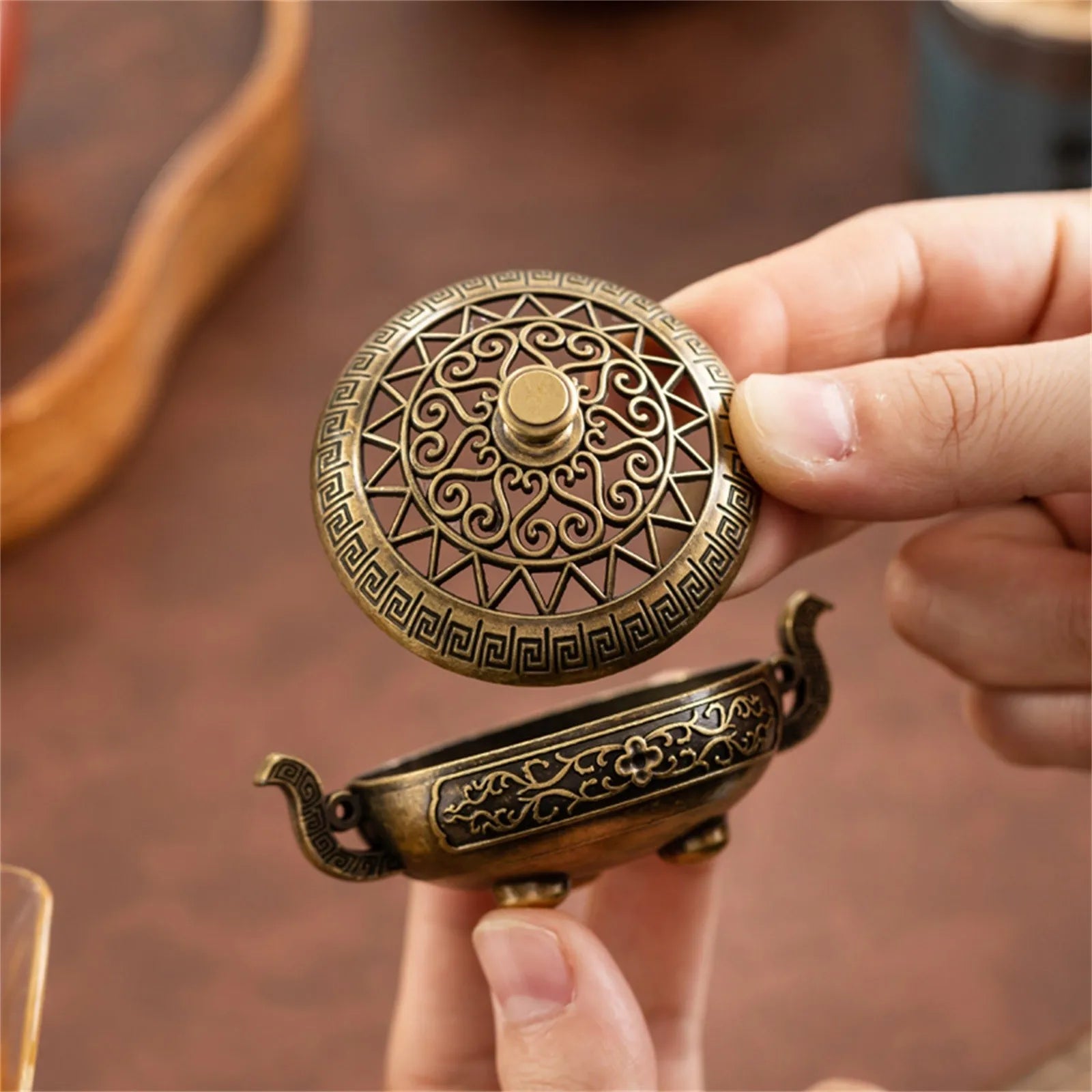 Vintage Alloy Incense Burner Stick Holder