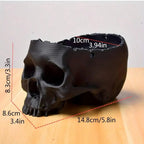 3D printed flowerpot hanging basket skull