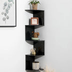 2/4/5 Layers PVC Wooden Corner Shelf
