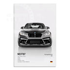 Minimalist Hyper Car Poster - E60 M5 CS M3 G800 911 GT3RSports Car Supercar Canvas