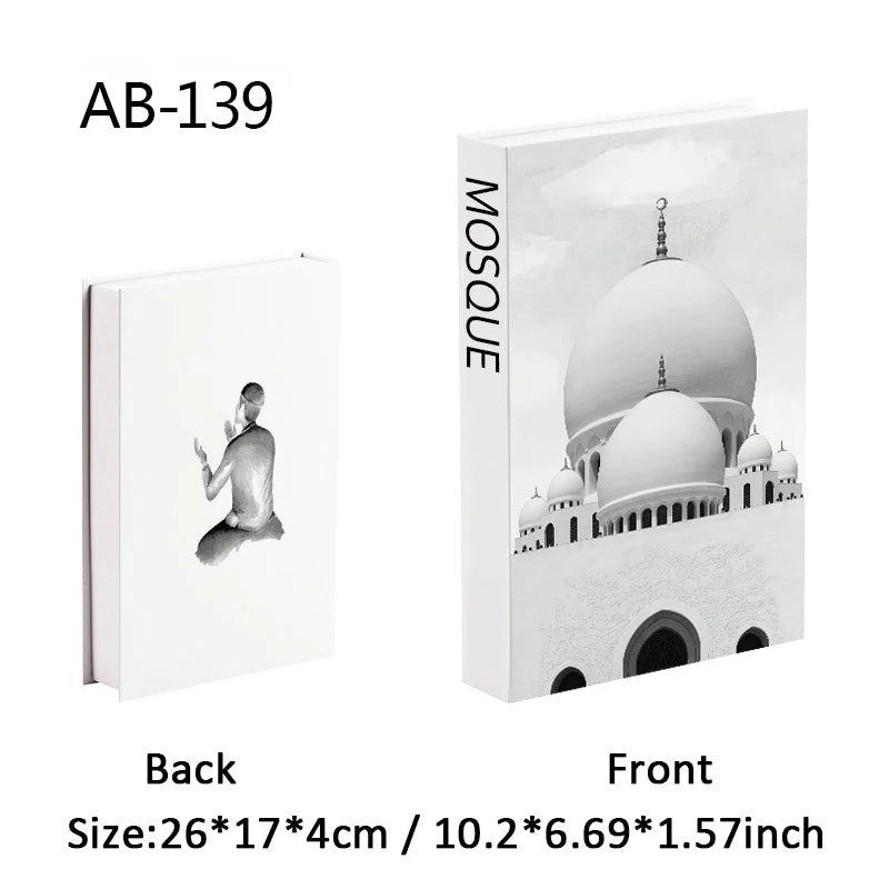 Islamic Kaaba Mosque Luxe Fake Book Storage Box