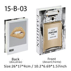 Fashion Luxury Fake Book Storage Box Perfume Decorative Books