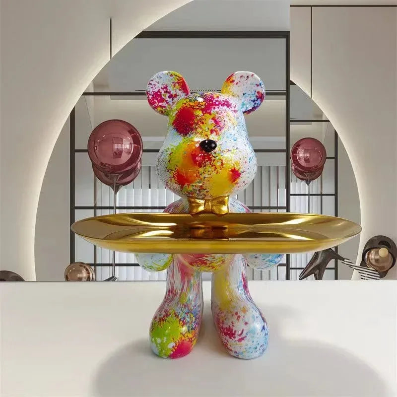 21cm Graffiti Bear Ornament Figurine