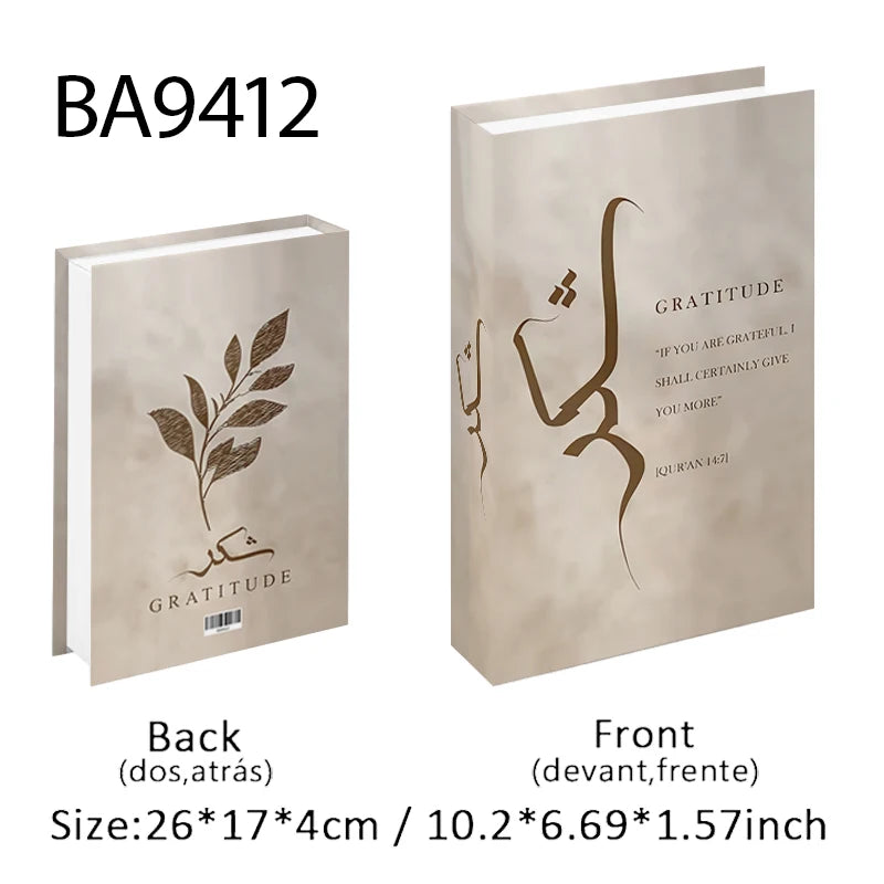 Islamic Mosque Luxury Fake Book Storage Box