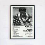 New ASAP Rocky Testing Live Love D.M.B.Tracklist Music Album Cover Poster Prints Wall Art