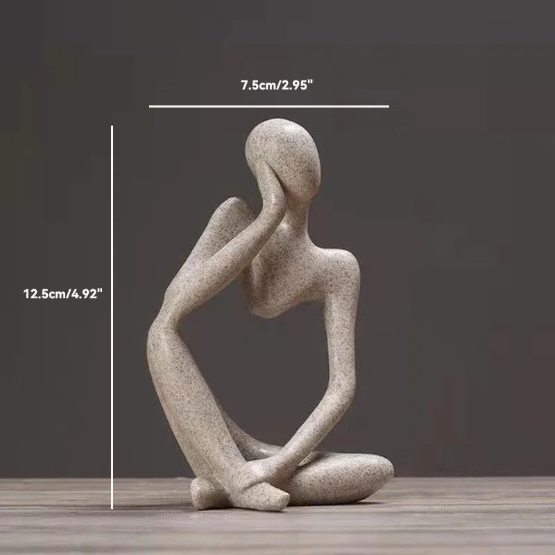 Sand color, abstract, statue, sculpture