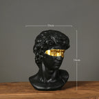 European Home Decoration David Head Resin Statue