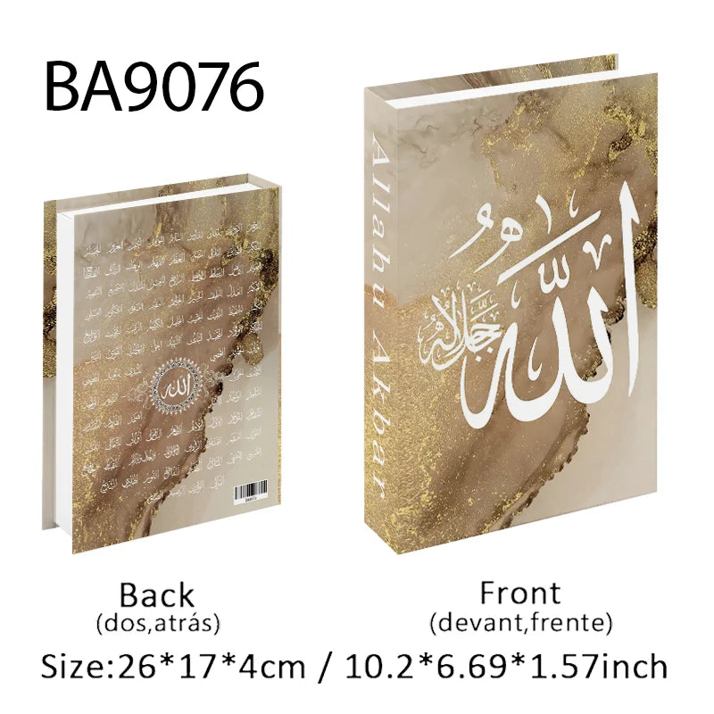 Islamic Kaaba Mosque Luxe Fake Book Storage Box