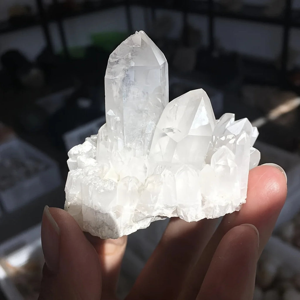 AA+ Premium Clear Quartz Cluster