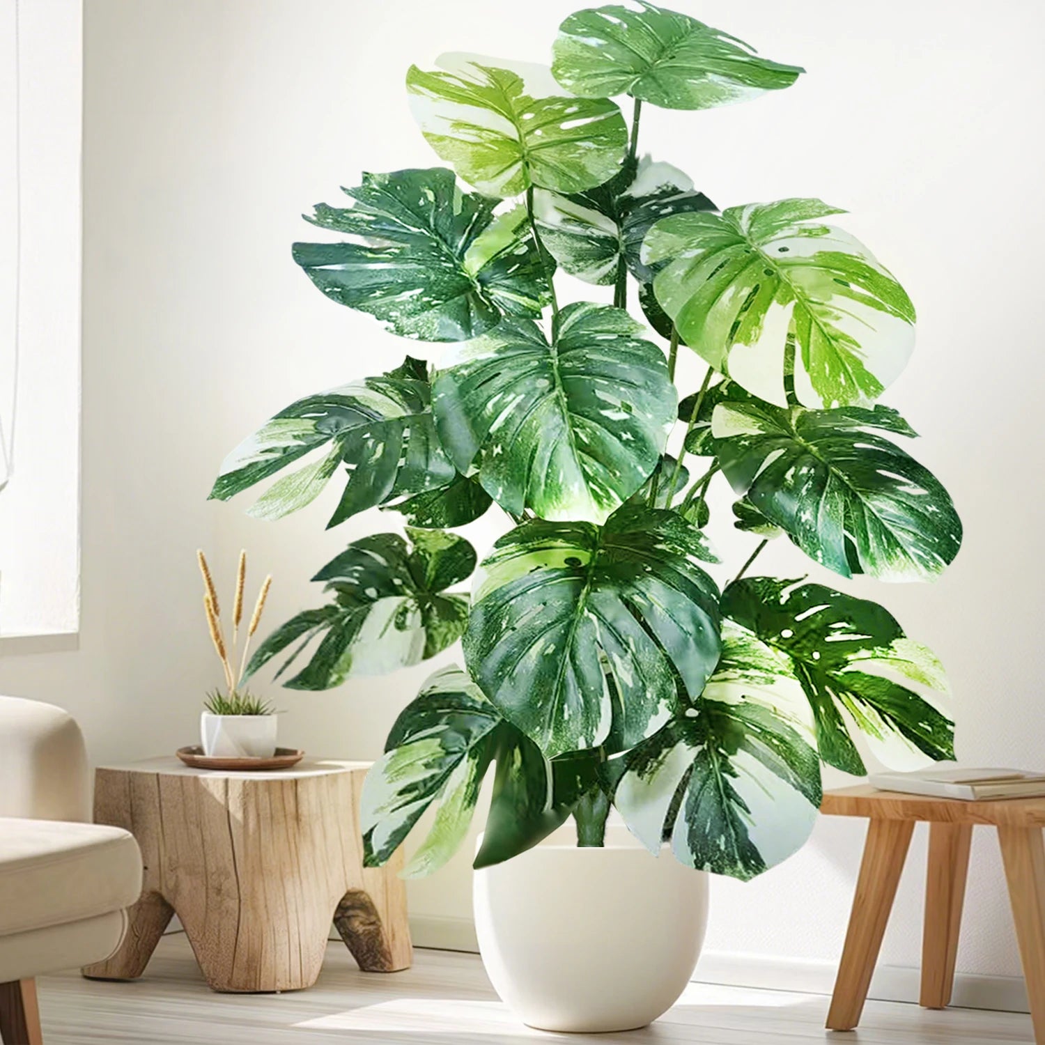 Artificial Monstera Plant Fake Palm Tree