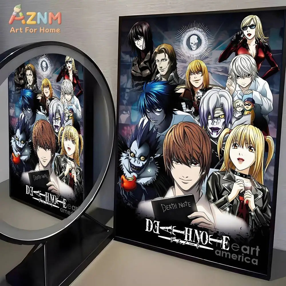 1pc Anime Death Note Classic Vintage poster art HD canvas