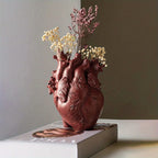 Heart-shaped Resin Vase for Flower Arrangement