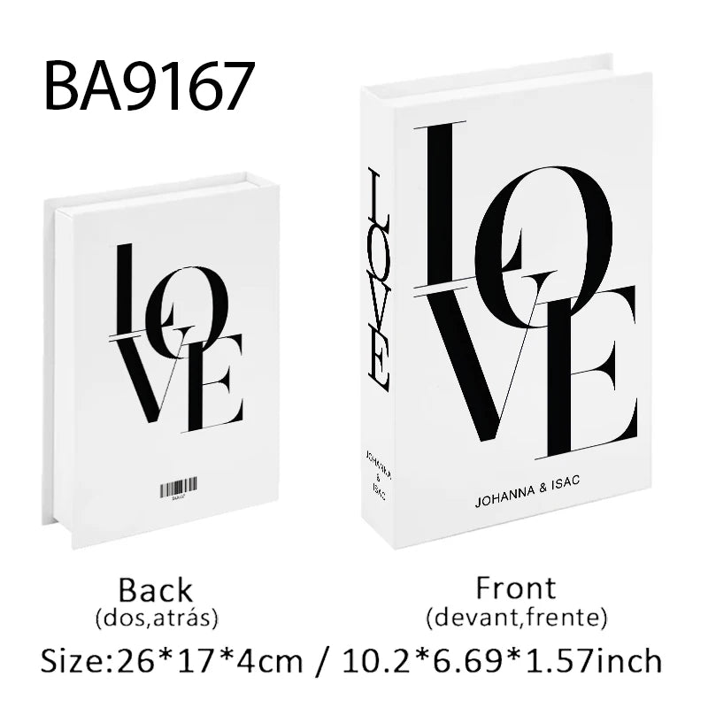 Luxury Perfume Fake Book Storage Box