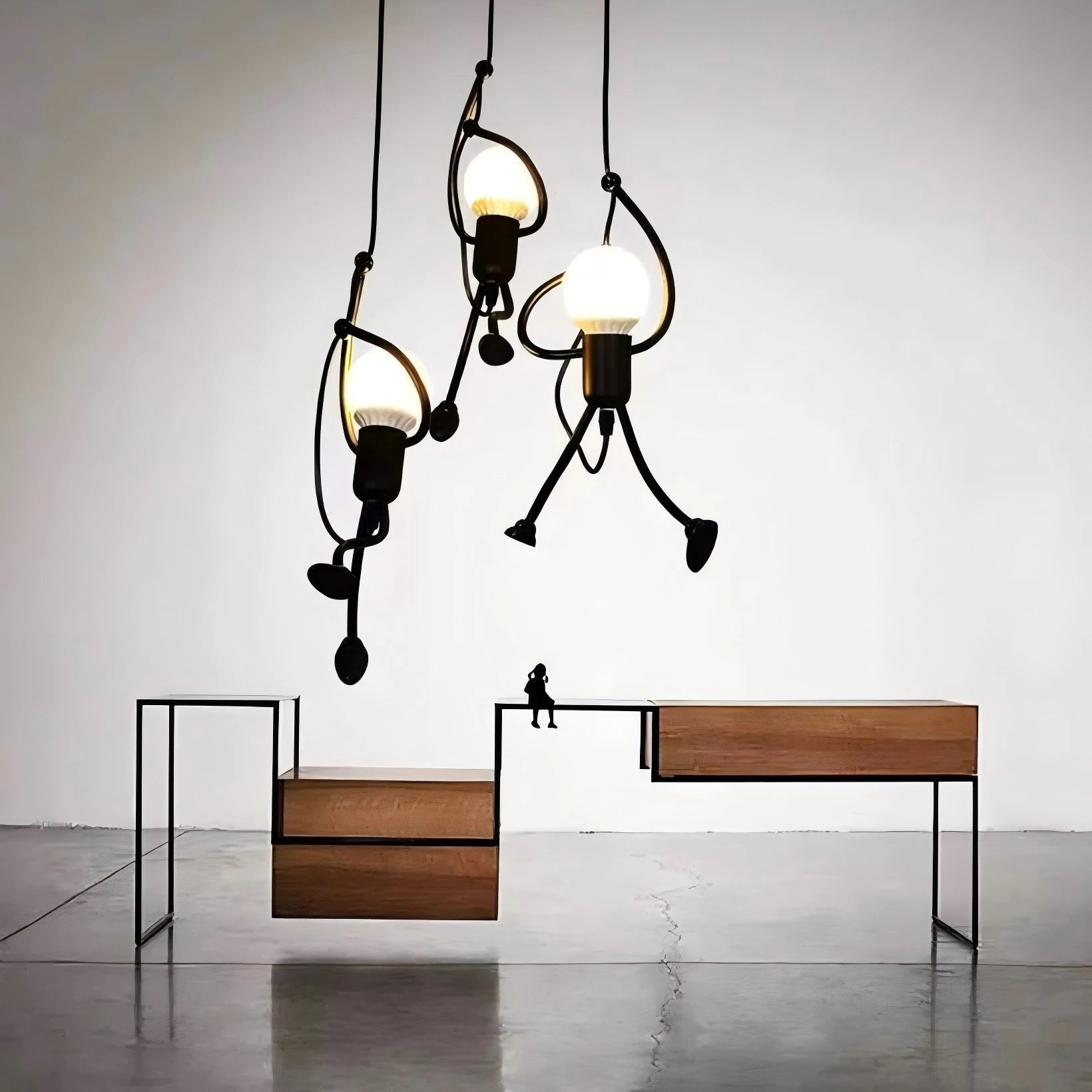 Black Vintage Iron Hanging Lamp