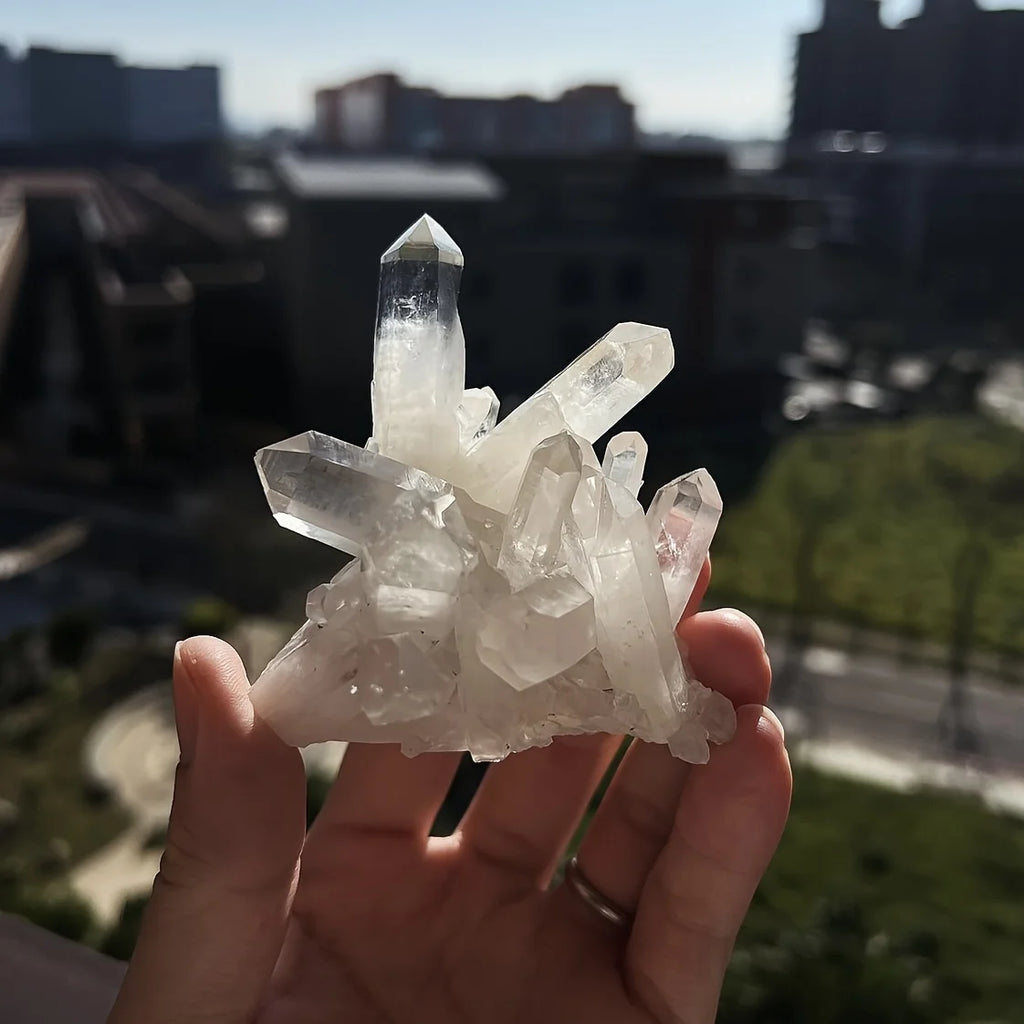 AA+ Premium Clear Quartz Cluster
