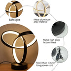 USB Creative Modern Art Desk Lamp Tri color Lighting