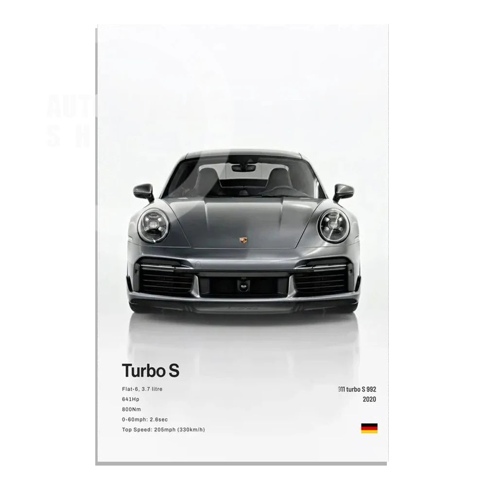 Minimalist Hyper Car Poster - E60 M5 CS M3 G800 911 GT3RSports Car Supercar Canvas