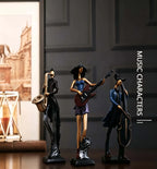 Modern Jazz Musician Resin Statue Art Sculpture