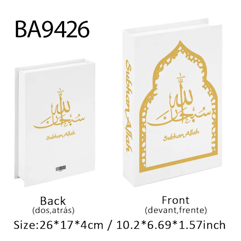 Islamic Mosque Luxury Fake Book Storage Box
