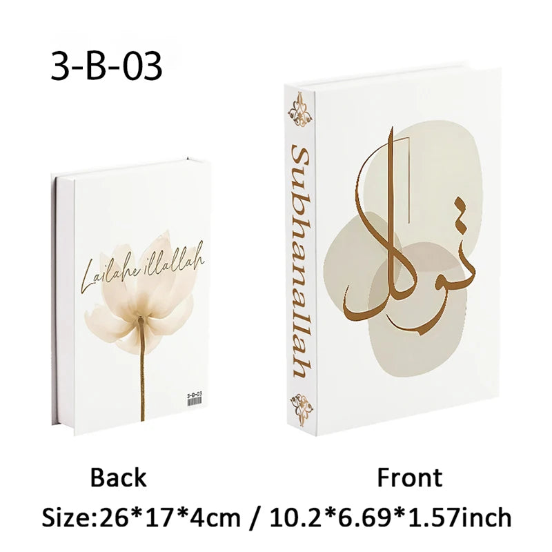 Islamic Mosque Luxury Fake Book Storage Box