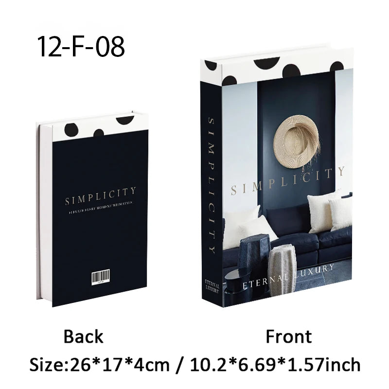 Luxury Perfume Fake Book Storage Box