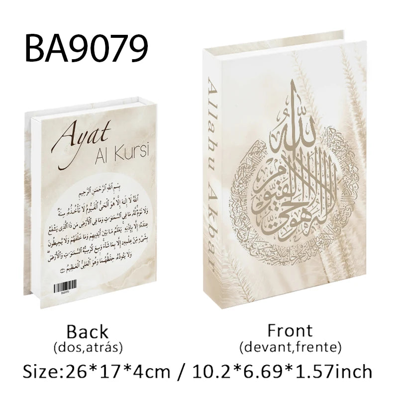 Islamic Mosque Luxury Fake Book Storage Box