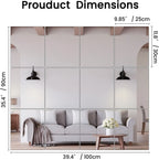 Full Length Wall Mirror Tiles, HD Glass Home Gym Mirror