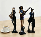 Modern Jazz Musician Resin Statue Art Sculpture