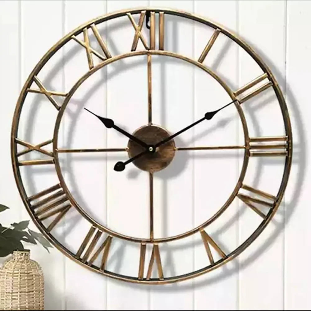 60CM Large 3D Wall Clocks Roman Numerals