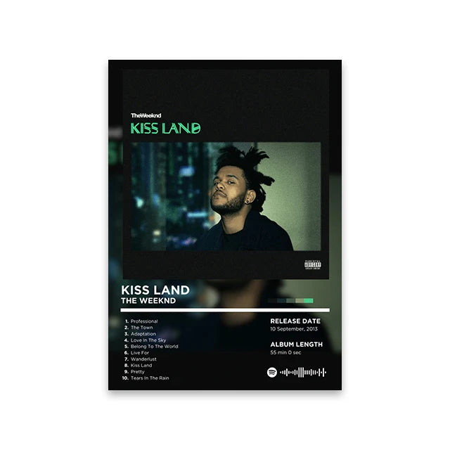 Rapper Album Cover Retro Poster Music Canvas Wall Art Print