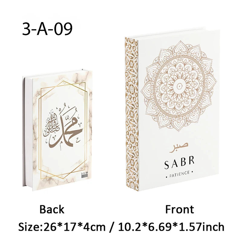 Islamic Mosque Luxury Fake Book Storage Box