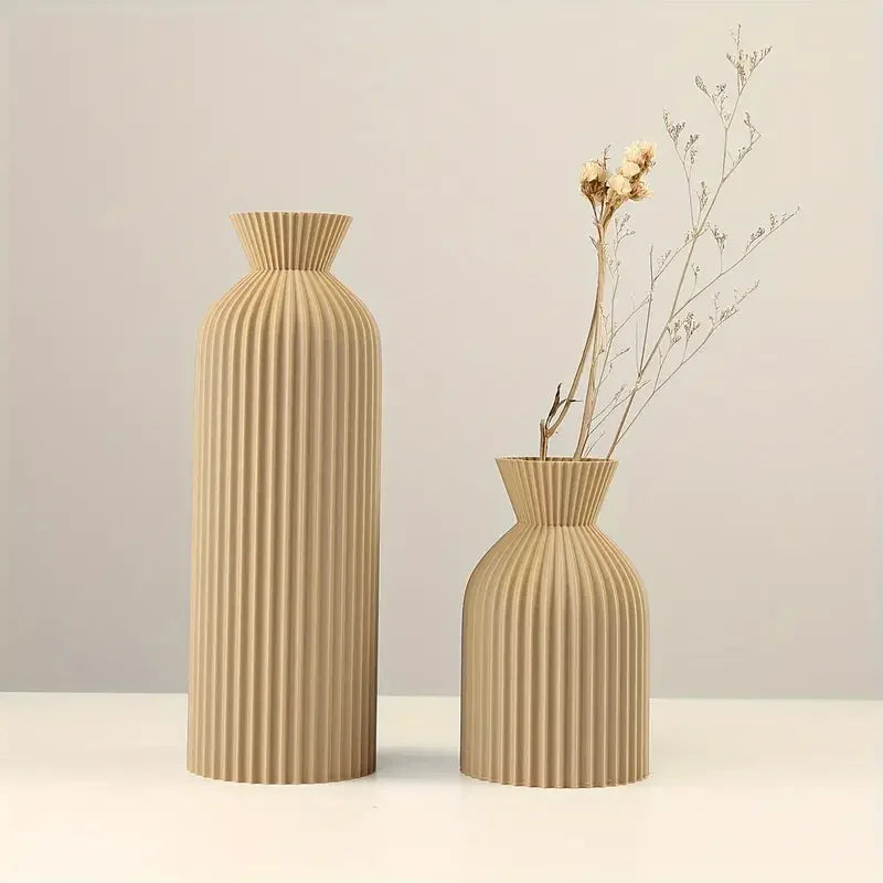 Elegant Plastic Vase in Black Perfect Boho Chic Accent Piece for Home Office Living Room