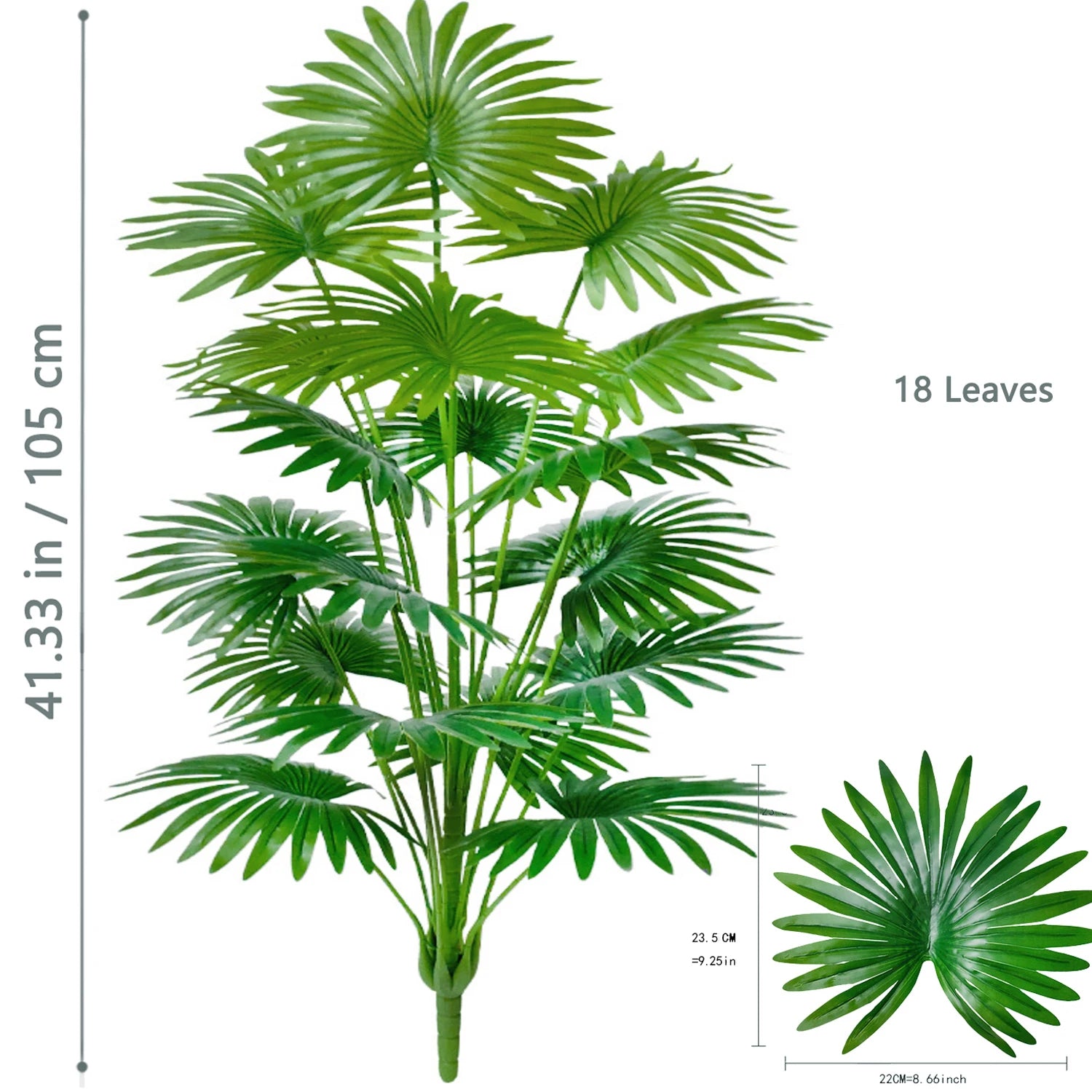 Large Artificial Palm Tree Tropical Fake Plant
