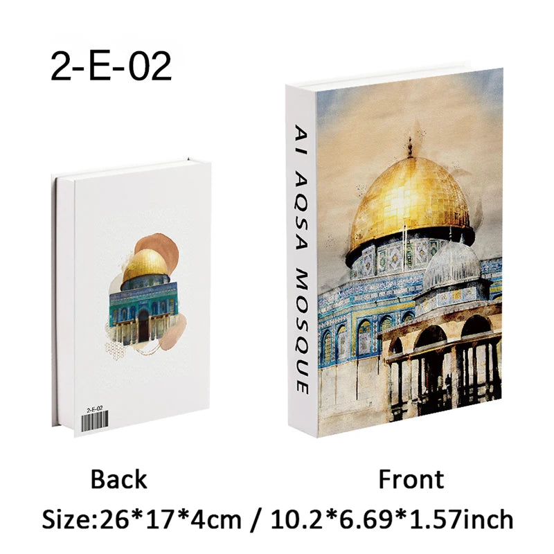 Islamic Mosque Luxury Fake Book Storage Box