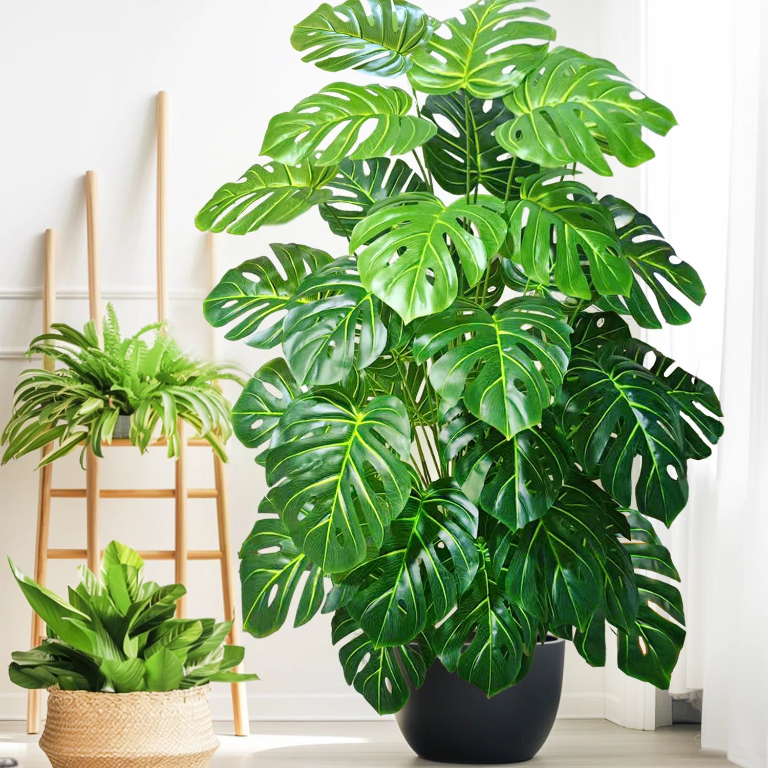 Artificial Monstera Plant Fake Palm Tree