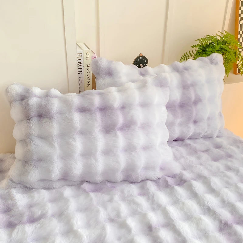 2pcs Fluffy Plush Pillowcase